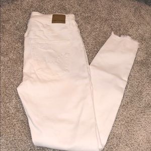 Ripped white high waisted jeggings
